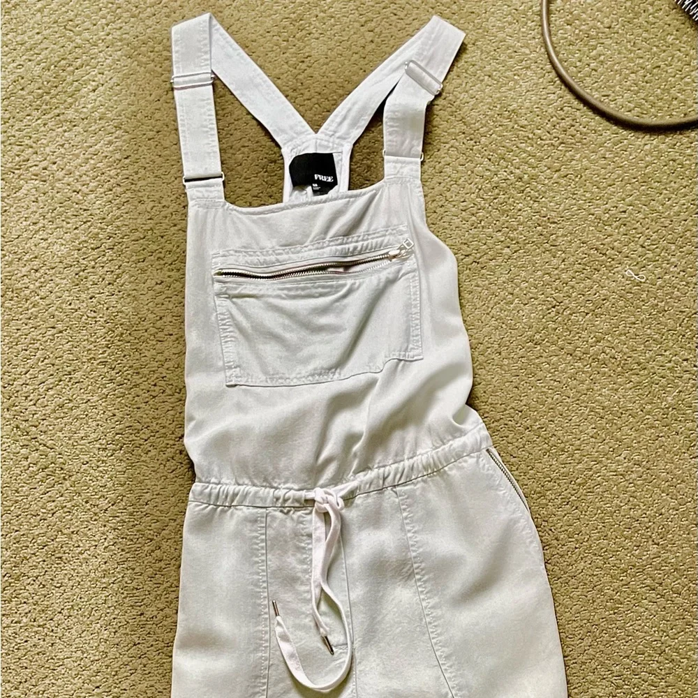 Cropped drawstring Overalls - Picture 2 of 2